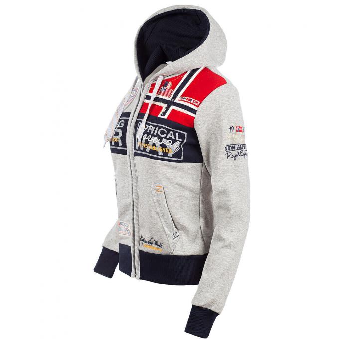 ФЛИС ЖЕНСКИЙ GEOGRAPHICAL NORWAY «FLYER» - WU6380F/GN-BLENDED GREY - Цвет Серый - Фото 7