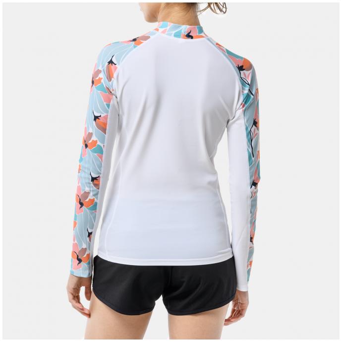 Лайкра KYOTO WOMEN RAIKURA LONG SLEEVE FLOWERS - 169104 SS22-WHITE FLOWERS - Цвет Белый - Фото 3