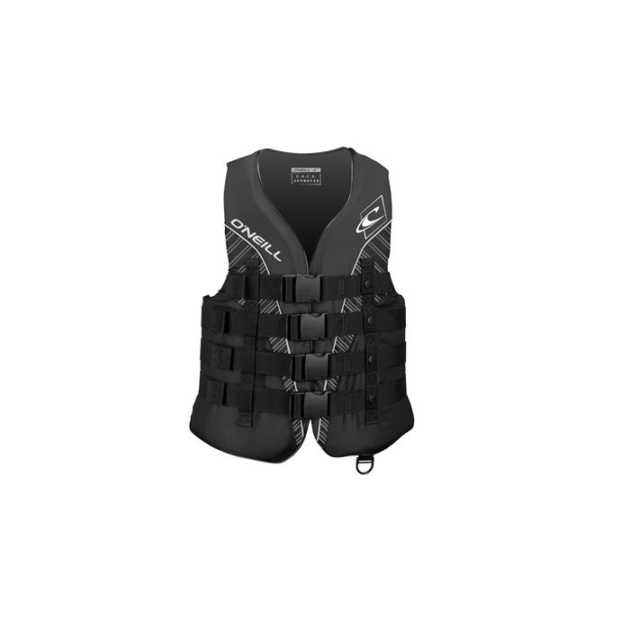 Спасательный жилет неопреновый мужской O'Neill SUPERLITE CE VEST BLK/BLK/SMOKE:WHT (CK4) - Артикул 4723EU CK4*S16 - Фото 5