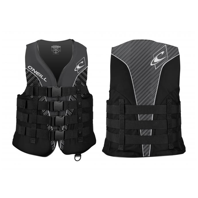 Спасательный жилет неопреновый мужской O'Neill SUPERLITE CE VEST BLK/BLK/SMOKE:WHT (CK4) - Артикул 4723EU CK4*S16 - Фото 4