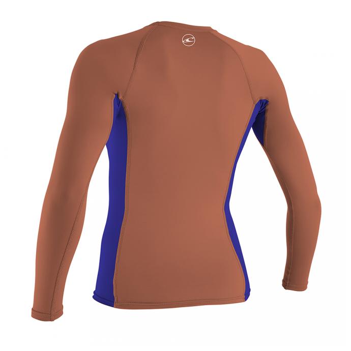 Гидромайка детская O'Neill длинный рукав GIRLS PREMIUM SKINS L/S RASH GUARD CORALPNCH/COBALT/CORALPNCH S18 - 4176 EQ2*S18 - Цвет Черный - Фото 2