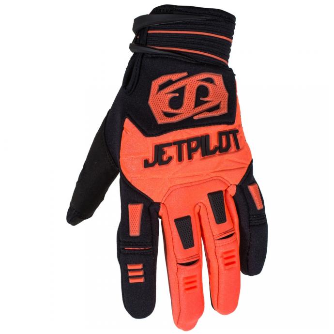 Перчатки Jetpilot Matrix Race Glove Full Finger Black/Orange S18 - Артикул 172430*S18 - Фото 1