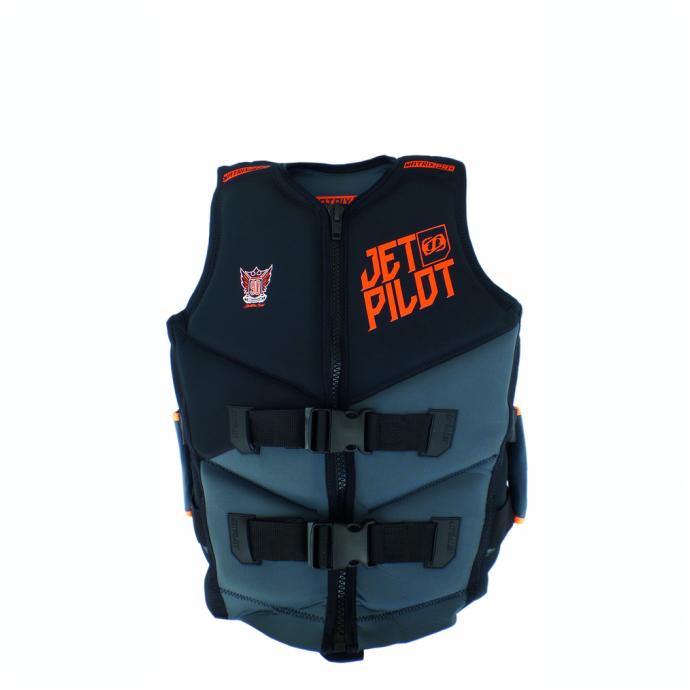 Спасательный жилет нейлон мужской Jetpilot Nighthawk 2 PWC Neo Vest ISO 50N Black/Orange S18 - Артикул 181050*S18 - Фото 1