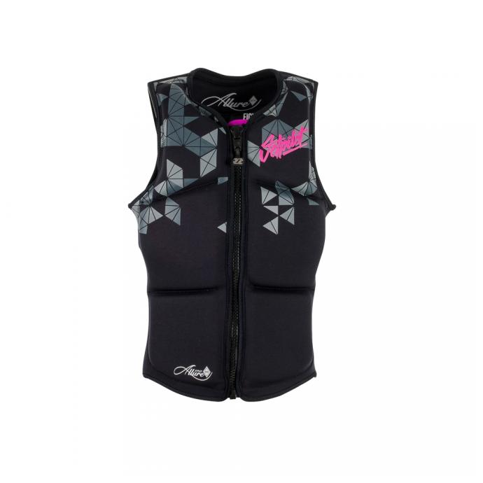 Спасательный жилет неопрен женский Jetpilot Allure Comp Neo Vest wms. Black/Pink S18 - Артикул 181200*S18 - Фото 1