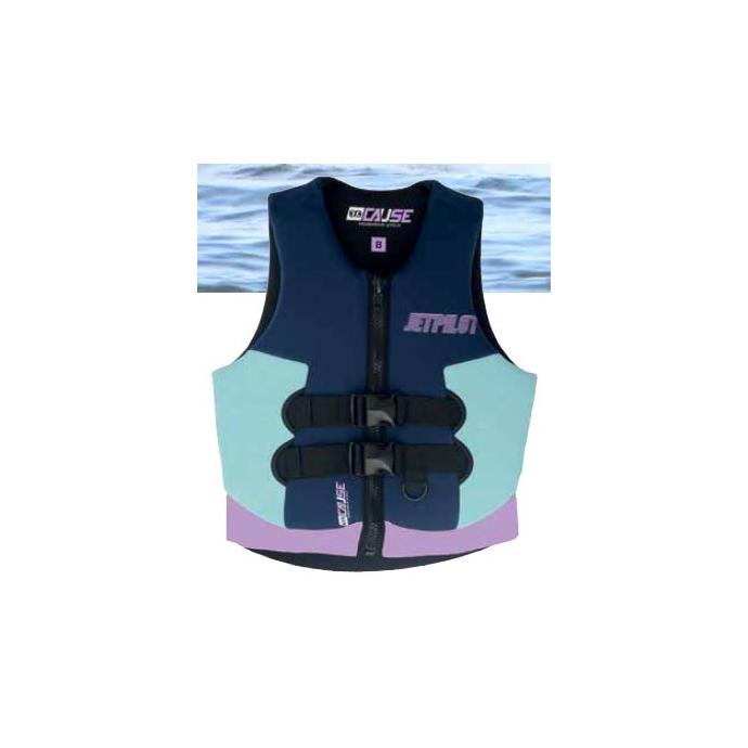 Спасательный жилет неопрен женский Jetpilot The Cause Neo Vest ISO 50N wms. Navy/Sky/Pink S18 - Артикул 181210*S18 - Фото 1
