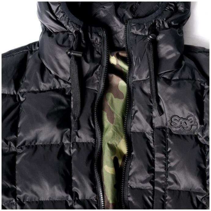 Куртка Saga Reversible Puffy - 25506 BLACK/CAMO - Цвет Черный, Бирюзовый - Фото 3
