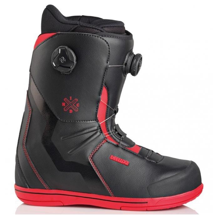 Ботинки для сноуборда DEELUXE IDXHC BOA FOCUS TF - 76035 BLACK/RED - Цвет Черный, Красный - Фото 1
