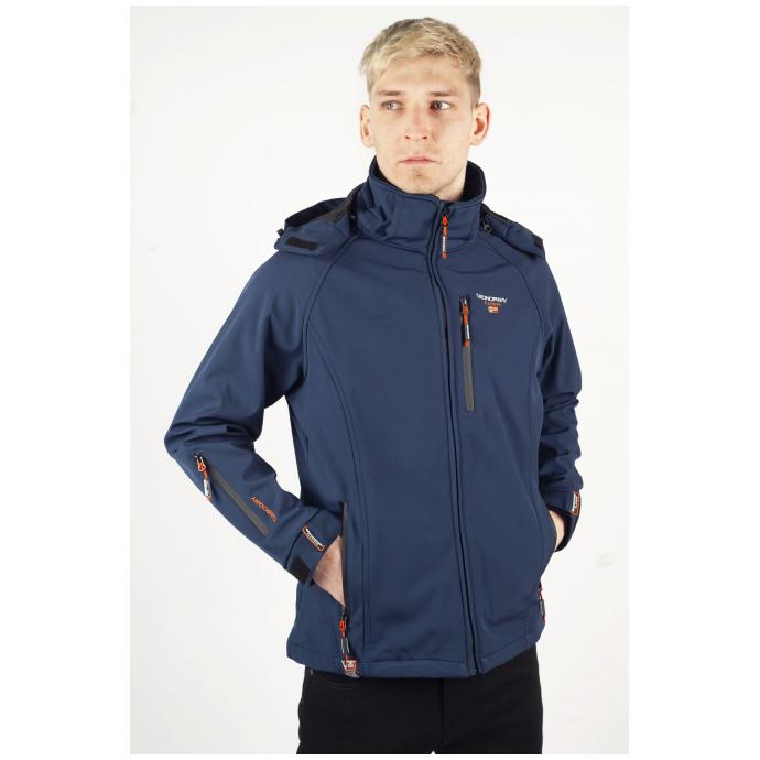 Софтшеловая куртка мужская GEOGRAPHICAL NORWAY «TAKITO» MAN - WW5483H/G-NAVY - Цвет Темно-синий - Фото 1