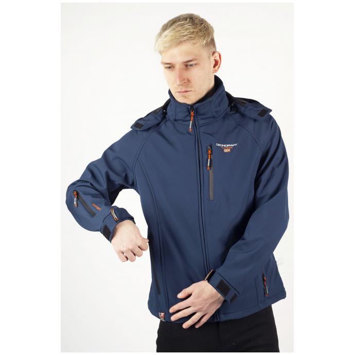 Софтшеловая куртка мужская GEOGRAPHICAL NORWAY «TAKITO» MAN - WW5483H/G-NAVY - Цвет Темно-синий - Фото 3