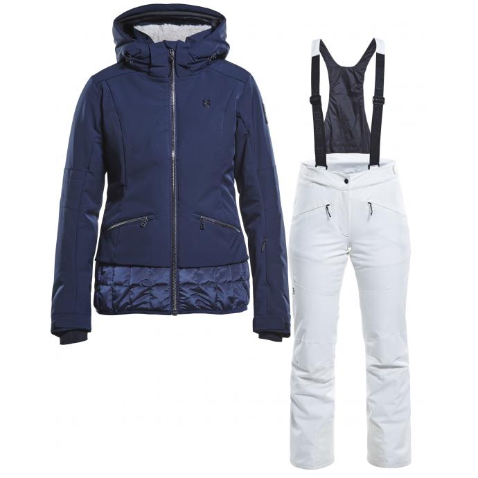 Костюм 8848 Altitude: куртка TYRA navy + брюки POPPY - 6258-2229-TYRA navy +POPPY blank - Цвет Белый, Темно-синий - Фото 1