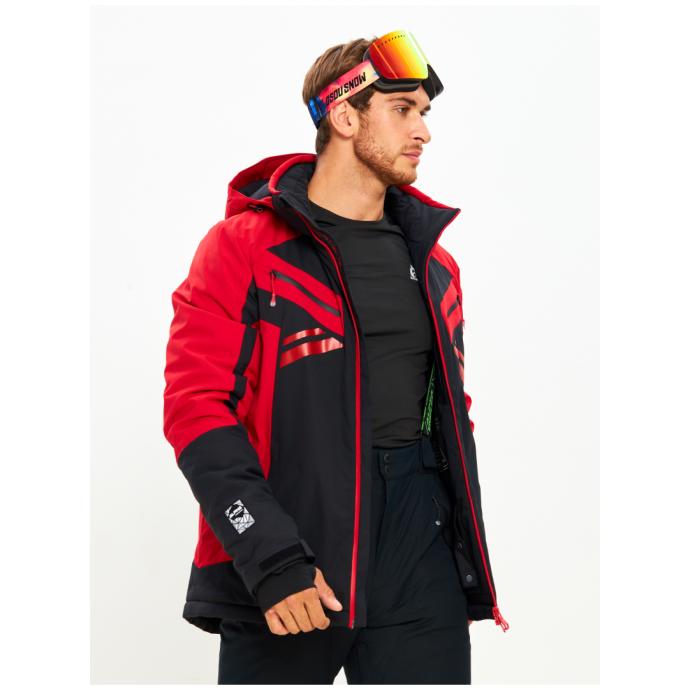 Мужская мембранная горнолыжная /сноубордическая куртка Alpha Endless Bizzard Tech - 423/196_2 - Цвет Красный - Фото 5
