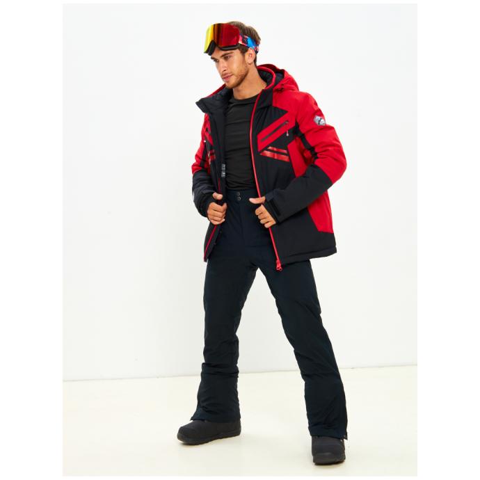 Мужская мембранная горнолыжная /сноубордическая куртка Alpha Endless Bizzard Tech - 423/196_2 - Цвет Красный - Фото 4