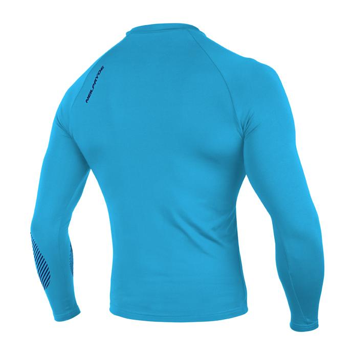 Гидромайка лайкр. NP 19 RISE RASHGUARD LS 10 C2 - W9RS0G523 C2 HOT TEAL / LEGION BLUE - Цвет Голубой - Фото 2