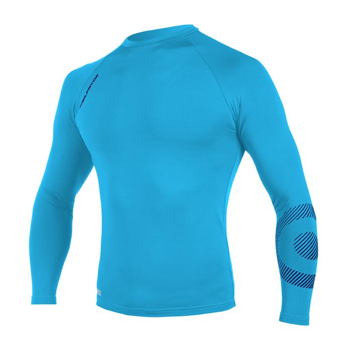 Гидромайка лайкр. NP 19 RISE RASHGUARD LS 10 C2 - W9RS0G523 C2 HOT TEAL / LEGION BLUE - Цвет Голубой - Фото 1