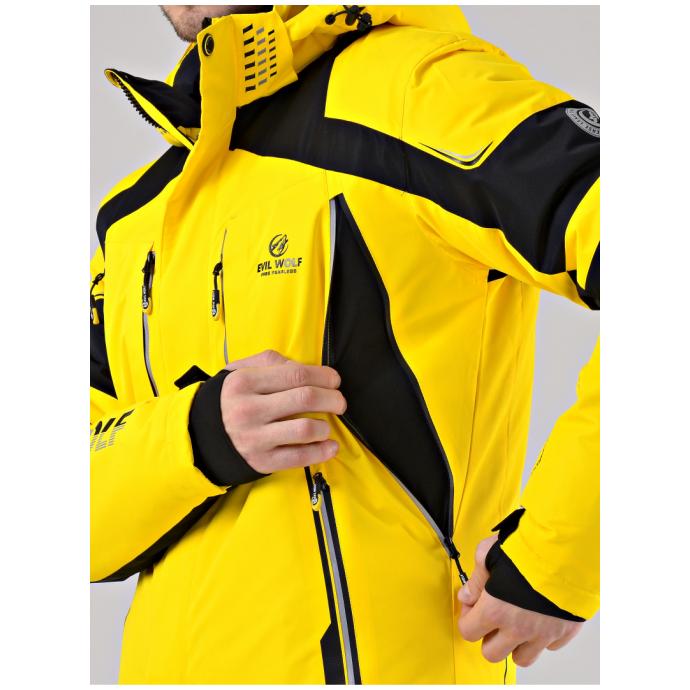 Куртка мужская горнолыжная EVIL WOLF - AD 6636-13 - Цвет Желтый - Фото 11