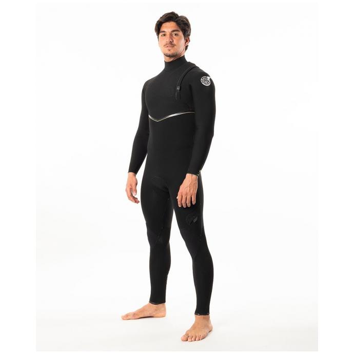 Гидрокостюм длинный мужской E7 E-Bomb 3/2mm Zip Free Wetsuit - E7 E-Bomb 3/2mm - Цвет Черный - Фото 1