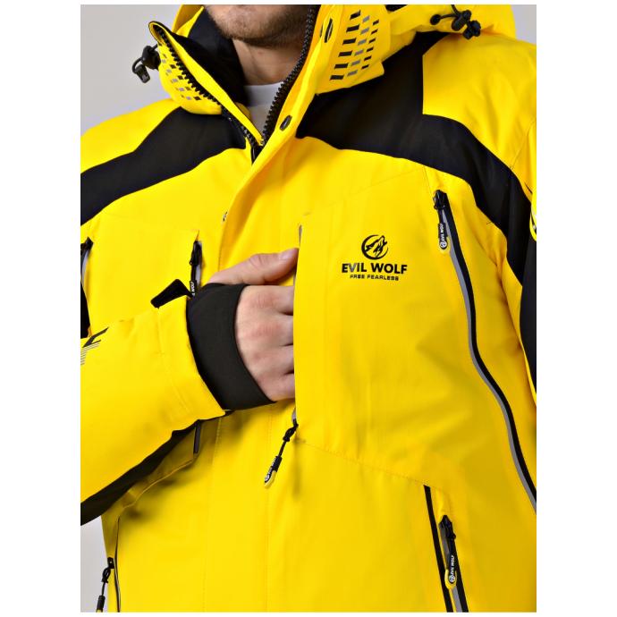 Куртка мужская горнолыжная EVIL WOLF - AD 6636-13 - Цвет Желтый - Фото 12