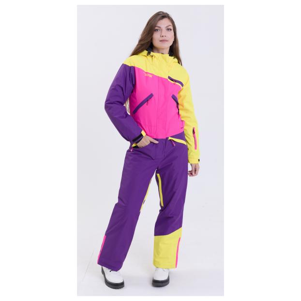 ЖЕНСКИЙ СНОУБОРДИЧЕСКИЙ КОМБИНЕЗОН RUNNING SPORT - Аритикул 7785-Fio-Pink-XL - Фото 49