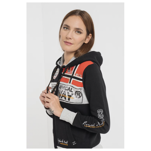 ТОЛСТОВКА ЖЕНСКАЯ GEOGRAPHICAL NORWAY «FLYER» - Аритикул WU6379F/GN-Black-S - Фото 3