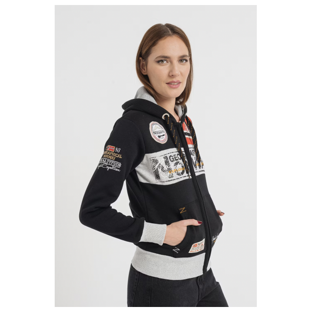 ТОЛСТОВКА ЖЕНСКАЯ GEOGRAPHICAL NORWAY «FLYER» - Аритикул WU6379F/GN-Black-S - Фото 4