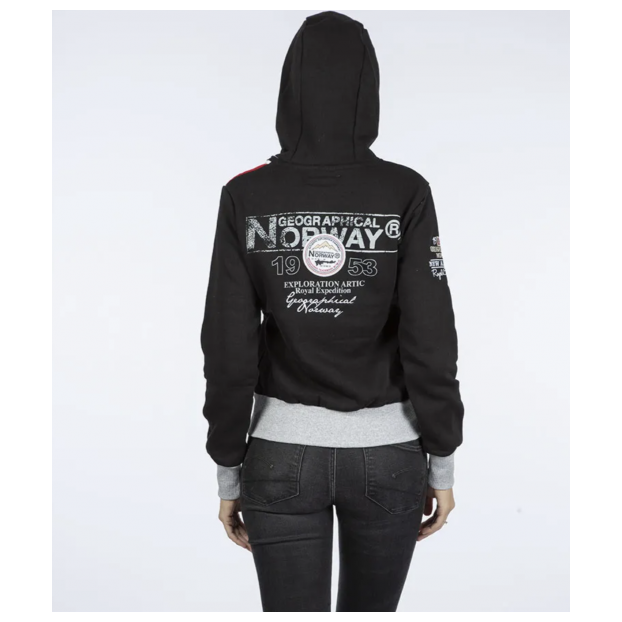 ТОЛСТОВКА ЖЕНСКАЯ GEOGRAPHICAL NORWAY «FLYER» - Аритикул WU6379F/GN-Black-S - Фото 8