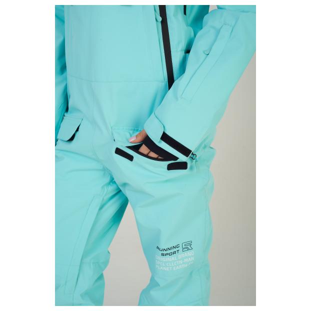 ЖЕНСКИЙ СНОУБОРДИЧЕСКИЙ КОМБИНЕЗОН RUNNING SPORT - Аритикул 8855-turquoise-S - Фото 3