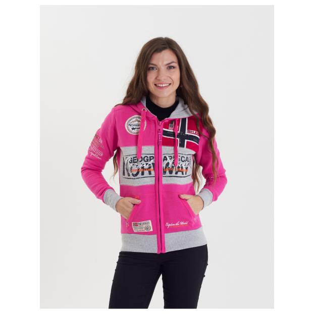 ТОЛСТОВКА ЖЕНСКАЯ GEOGRAPHICAL NORWAY «FLYER» - Аритикул WU7766F/GNO-FUSHIA-S - Фото 19