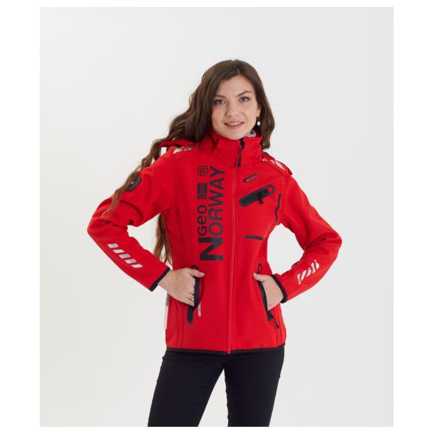 Софтшеловая куртка женская GEOGRAPHICAL NORWAY «REINE» - Аритикул WU8187F/GNO-RED/BLACK-S - Фото 13