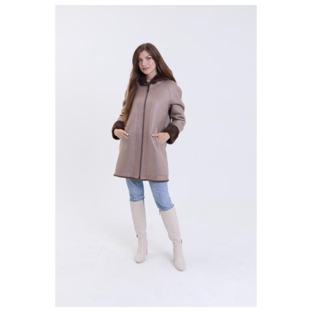 Шуба женская двусторонняя VITIA  - Аритикул A1528-1-6XL - Фото 1