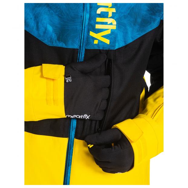 Сноубордическая куртка MEATFLY «HOAX» - Аритикул HOAX-Super Lemon/Black/Mountain Blue-M - Фото 5