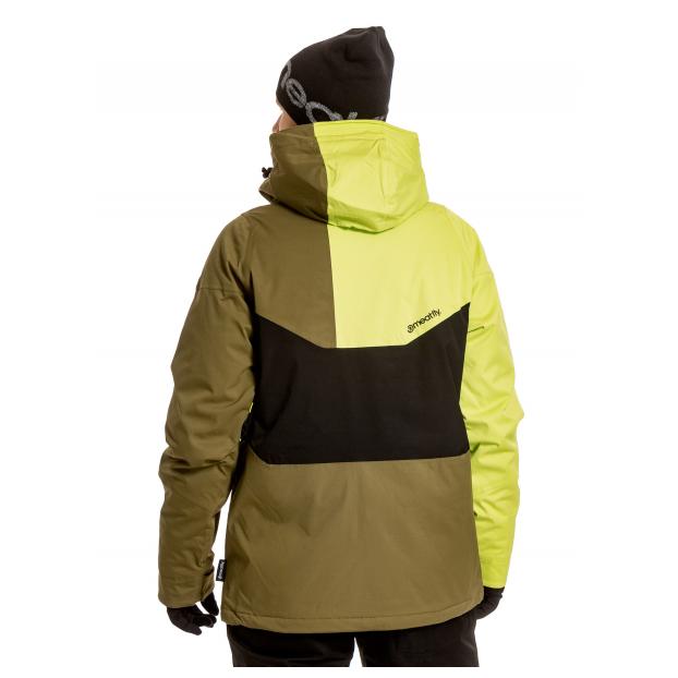 Сноубордическая куртка MEATFLY «HOAX PREMIUM» - Аритикул HOAX PREMIUM-Lime/Black/Green Leaves-S - Фото 7