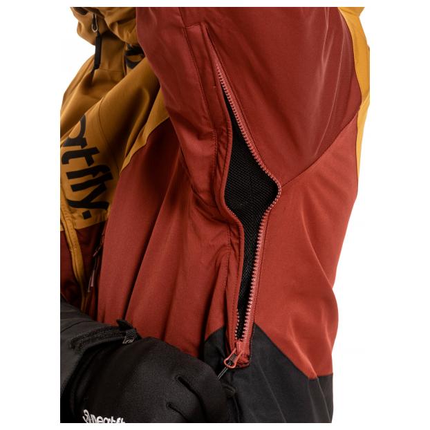 Сноубордическая куртка MEATFLY «HOAX PREMIUM» - Аритикул HOAX PREMIUM-Wood/Merlot/Black-S - Фото 14
