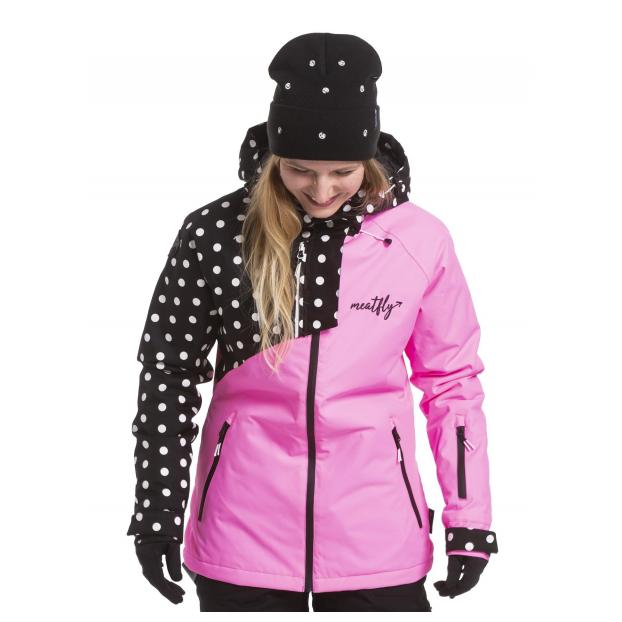 Сноубордическая куртка MEATFLY «DEBORAH JACKET» - Аритикул DEBORAH-Pink Killer/White Dot-XS - Фото 14