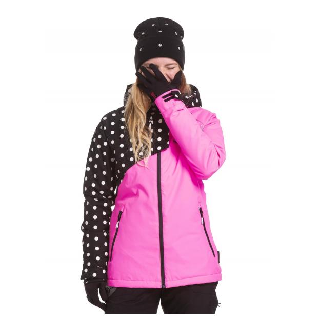 Сноубордическая куртка MEATFLY «DEBORAH JACKET» - Аритикул DEBORAH-Pink Killer/White Dot-XS - Фото 16