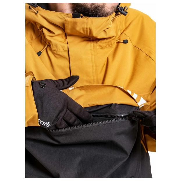 Сноубордическая куртка MEATFLY «SLINGER PREMIUM» - Аритикул SLINGER PREMIUM-Wood/Black-S - Фото 3