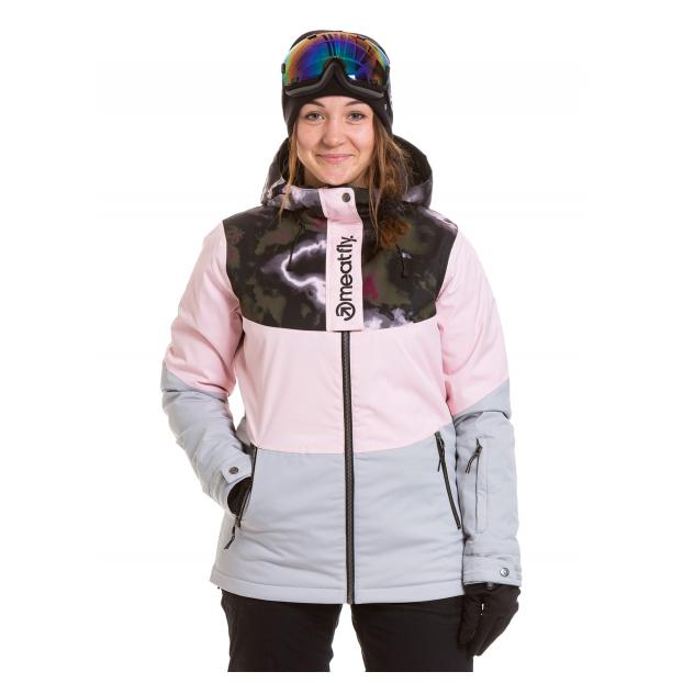 Сноубордическая куртка MEATFLY «KIRSTEN PREMIUM»  - Аритикул KIRSTEN PREMIUM-Storm Camo Pink/Black-M - Фото 1