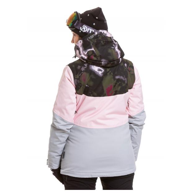 Сноубордическая куртка MEATFLY «KIRSTEN PREMIUM»  - Аритикул KIRSTEN PREMIUM-Storm Camo Pink/Black-M - Фото 2