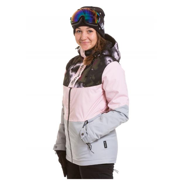 Сноубордическая куртка MEATFLY «KIRSTEN PREMIUM»  - Аритикул KIRSTEN PREMIUM-Storm Camo Pink/Black-M - Фото 4