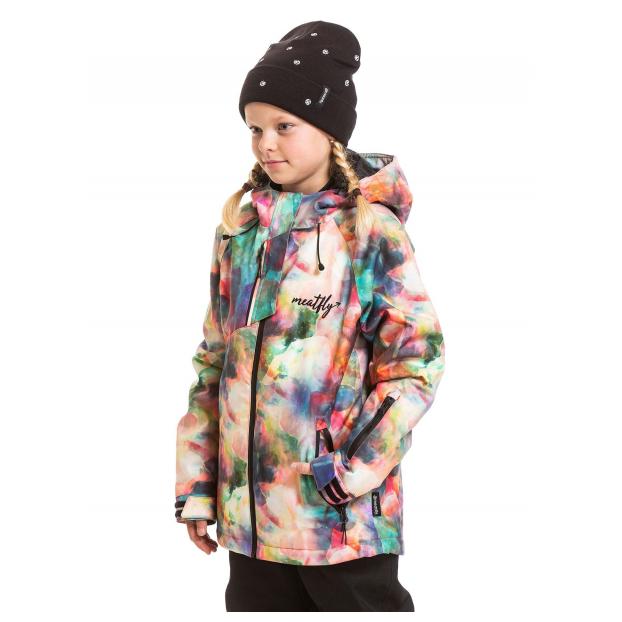 КУРТКА ПОДРОСТК. MEATFLY «DELIAH JACKET» - Аритикул DELIAH-3-PEACH AQUAREL/BLACK-134 - Фото 14