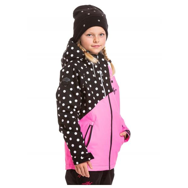 КУРТКА ПОДРОСТК. MEATFLY «DELIAH JACKET» - Аритикул DELIAH-3-PEACH AQUAREL/BLACK-134 - Фото 7