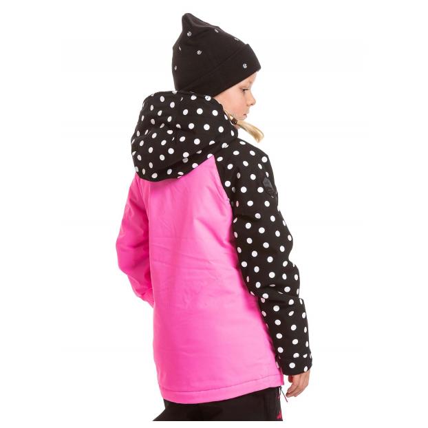 КУРТКА ПОДРОСТК. MEATFLY «DELIAH JACKET» - Аритикул DEBORAH JACKET-PINK KILLER/WHITE DOT-158 - Фото 8