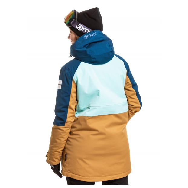 Сноубордическая куртка MEATFLY «AIKO PREMIUM JACKET»  - Аритикул AIKO PREMIUM-Petrol/Mint/Almond-XS - Фото 2