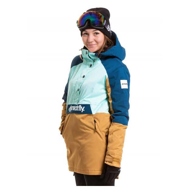 Сноубордическая куртка MEATFLY «AIKO PREMIUM JACKET»  - Аритикул AIKO PREMIUM-Petrol/Mint/Almond-S - Фото 3
