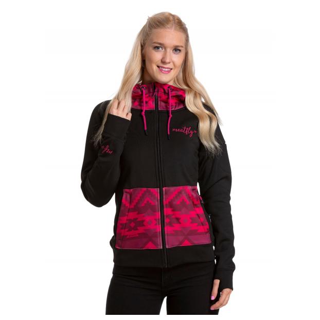 ТОЛСТОВКА ИЗ ФЛИСА MEATFLY «ALISHA» - Аритикул ALISHA4-Red Navajo/Black-S - Фото 16