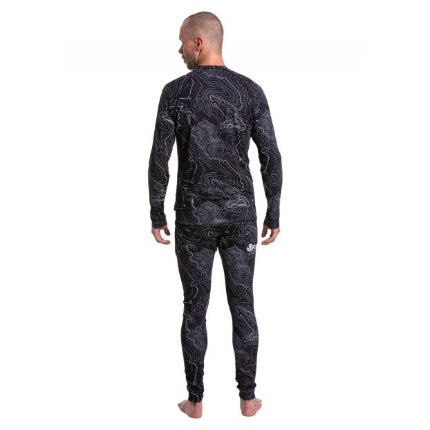 ТЕРМОБЕЛЬЕ МУЖСКОЕ MEATFLY AVERY TERMO PANTS - Аритикул AVERY-2-Black Topography-S - Фото 4