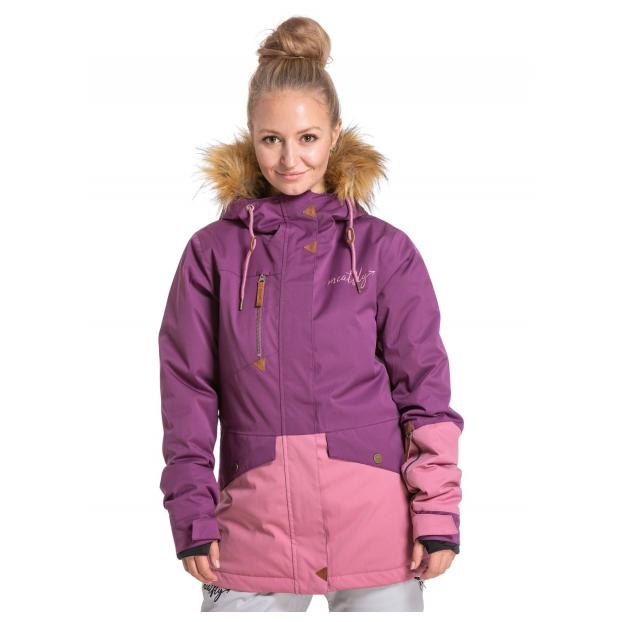 Сноубордическая куртка MEATFLY «ATHENA PREMIUM JACKET» - Аритикул ATHENA2 PREMIUM-PLUM/DUSTY ROSE-S - Фото 7