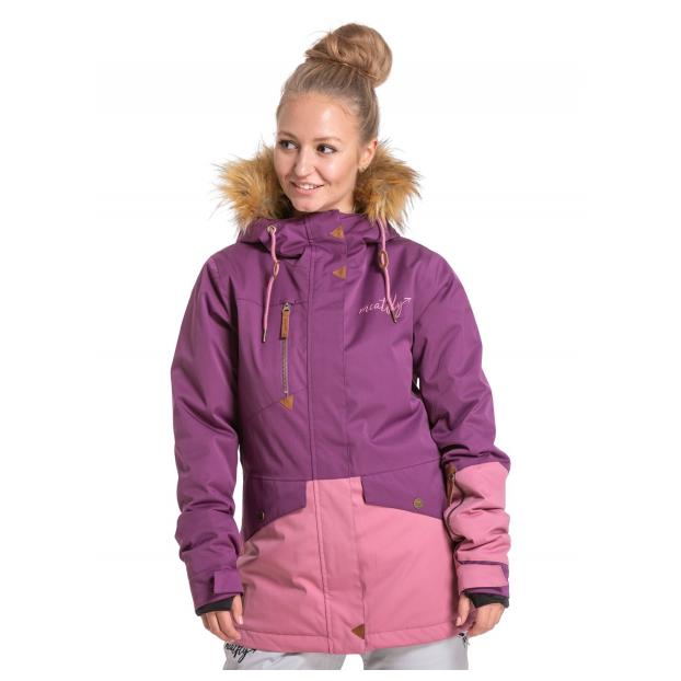 Сноубордическая куртка MEATFLY «ATHENA PREMIUM JACKET» - Аритикул ATHENA2 PREMIUM-PLUM/DUSTY ROSE-S - Фото 11