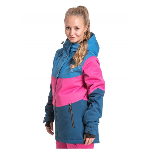 Сноубордическая куртка MEATFLY «KIRSTEN PREMIUM»  - Аритикул KIRSTEN PREMIUM-Storm Camo Pink/Black-M - Фото 10