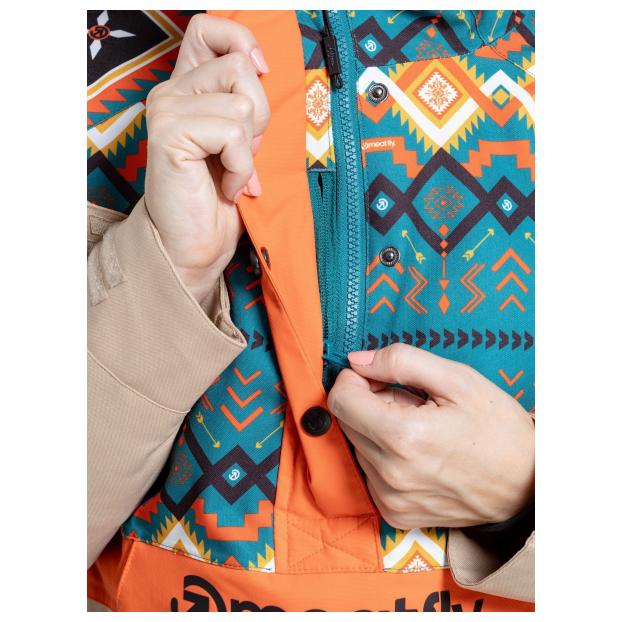 Сноубордическая куртка MEATFLY «AIKO»  - Аритикул AIKO-2-LATTE/JONES PETROL-XS - Фото 9