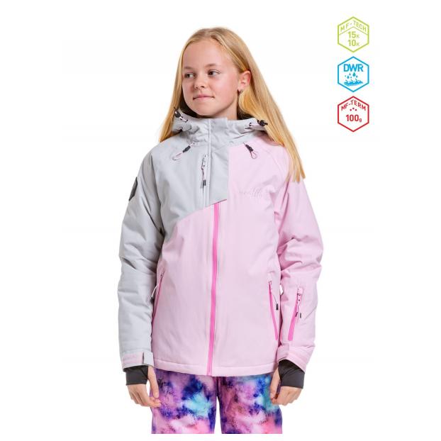 КУРТКА ПОДРОСТК. MEATFLY «DELIAH JACKET» - Аритикул DEBORAH JACKET-MINT/PASTEL SPLASH-146 - Фото 19
